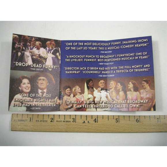 Dirty Rotten Scoundrels Playbill 2005 Imperial Theatre Ticket John Lithgow - Picture 4 of 10